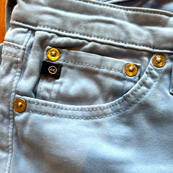 AG Adriano Goldschmied Womens 26 Reg The Stilt Cigarette Leg Jeans Neon Blue 26R - Picture 7 of 12